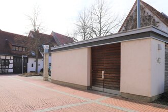 Gebäude der öffentlichen Toilette