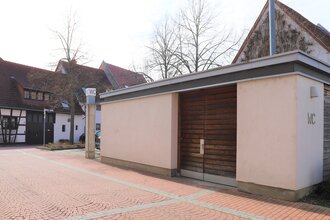 Gebäude der öffentlichen Toilette