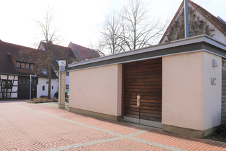 Gebäude der öffentlichen Toilette