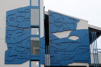 Otto Mindhoff: Außenfassade Wildemann Tiefgarage | © Stadt Schwetzingen