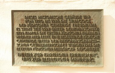 Pädagogisch-Kulturelles Centrum - Ehemalige Synagoge Freudental (PKC) | © Land der 1000 Hügel - Kraichgau-Stromberg