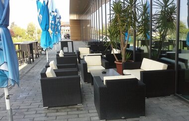 Panorama Bar Restaurant Stavros | Neckarwestheim | Terrasse | © Neckar-Zaber-Tourismus e.V.