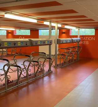 Parkhaus experimenta Heilbronn | E-Bike Ladestation