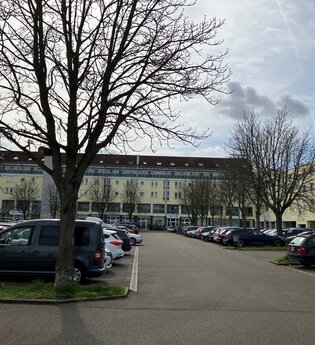 Parkplätze am neuen Messplatz