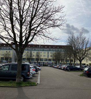 Parkplätze am neuen Messplatz