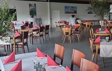 Möbellierung und Raumeinteilung im Da Luigi