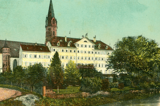 Historische Ansicht des Pücklerschen Schlosses in Gaildorf, 1911. | © Stadtarchiv Gaildorf