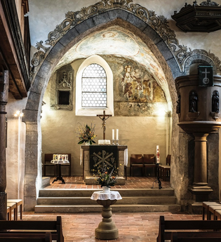Radwegekirche: Marienkirche Kocherstetten | © Touristikgemeinschaft Hohenlohe, Künzelsau / Gerhard Götz, Künzelsau