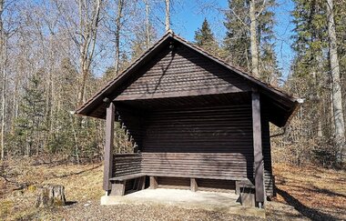 Überdachte Hütte | © Hohenlohe + Schwäbisch Hall Tourismus e. V.