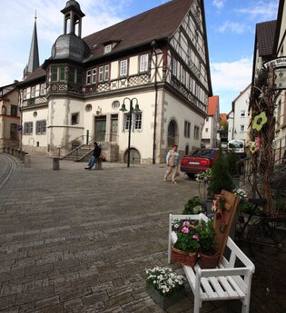 Rathaus Grünsfeld | © Peter Frischmuth / Tourismusverband "Liebliches Taubertal"