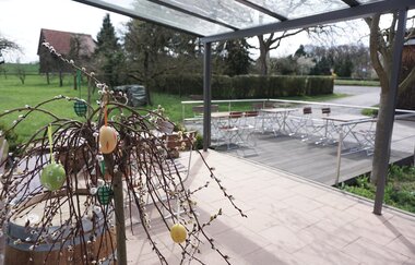 Reiners kleine Weinstube | Nordheim-Nordhausen | Terrasse | © Neckar-Zaber-Tourismus e.V.