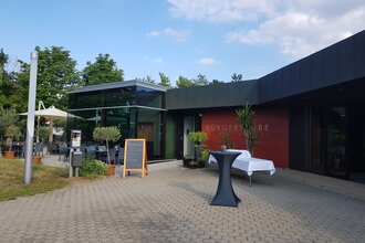 Außenansicht Stadthalle | Restaurant Bürgerstube Lauffen | © Neckar-Zaber-Tourismus e.V.