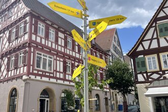 Richtungsweiser Stadtteile Brackenheim | © Stadt Brackenheim | CP
