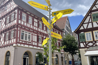 Richtungsweiser Stadtteile Brackenheim | © Stadt Brackenheim | CP