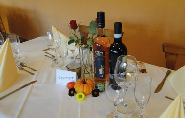 Gedeckter Tisch | Ristorante Il Padrino | Brackenheim | © Neckar-Zaber-Tourismus e.V.