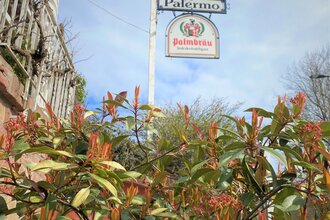Schild "Palermo" der Pizzeria