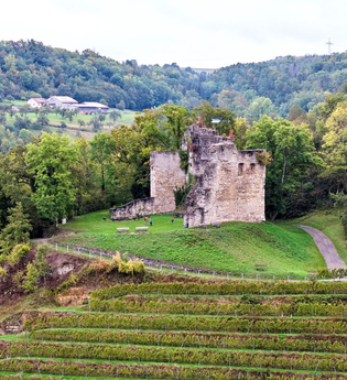 Burgruine Lichteneck oberhalb von Ingelfingen | © Touristikgemeinschaft Hohenlohe e. V.