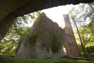 Die Ruine Stolzeneck liegt auf der Neckarsteigetappe Eberbach-Neunkirchen | © Touristikgemeinschaft Odenwald e.V.