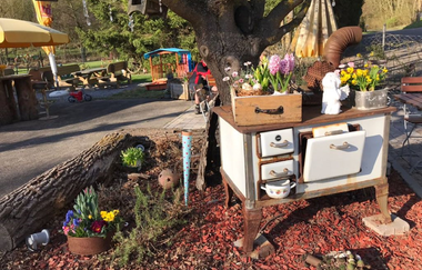 Schozach Bahnhöfle - Biergarten & RadServiceStation | HeilbronnerLand | © Schozach Bahnhöfle