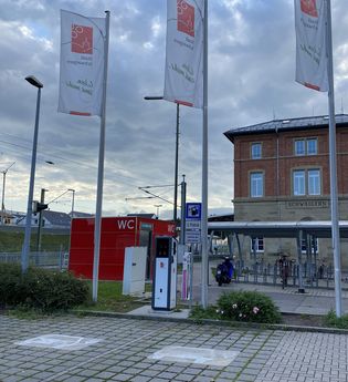 E-Bike Ladestation | Schwaigern Bahnhof | HeilbronnerLand | © Stadt Schwaigern