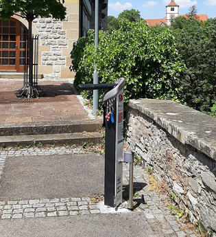 RadSERVICE-Punkt Stadt Vellberg Im Städtle am Waschhaus | © Hohenlohe + Schwäbisch Hall Tourismus e. V.