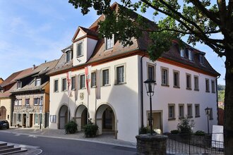 Das Rathaus von Forchtenberg, Geburtsstätte von Sophie Scholl | © Touristikgemeinschaft Hohenlohe e. V. | Andi Schmid