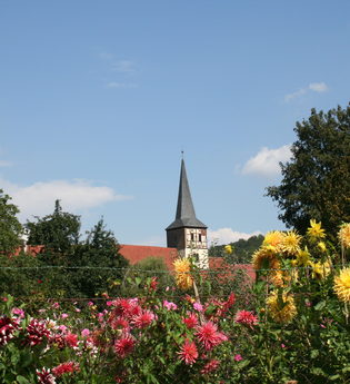 Rund um den Schlosspark blühen Blüumen | © Touristikgemeinschaft Hohenlohe e. V. | Marion Schlund