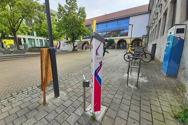 RadSERVICE-Station Stadtverwaltung Crailsheim | © Hohenlohe + Schwäbisch Hall Tourismus e. V.