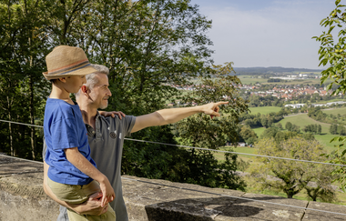 Aussicht von der Tannenburg am Bühlertalwanderweg | © Hohenlohe + Schwäbisch Hall Tourismus e. V.