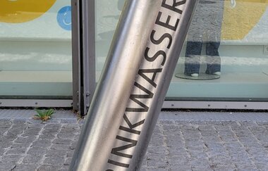 Trinkwasserbrunnen bei der Stadtbibliothek, Schwäbisch Hall | © Stadtmarketing Schwäbisch Hall