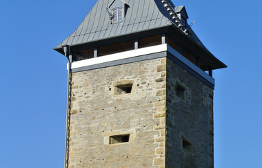 Über den Dächern Brettens - der Pfeiferturm | © Stadt Bretten