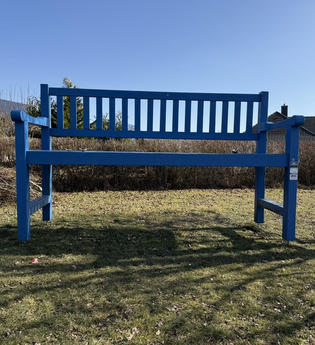 Blaufelden Rothenburger Straße Ortsauswärts - Bank mit Lehne | © Hohenlohe + Schwäbisch Hall Tourismus e. V.