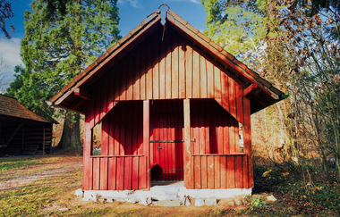 Unter Mammutbäumen im Streitwald: Schutzhütte | © Hohenlohe Schwäbisch Hall