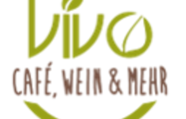Das Logo ist grün mit Vivo und einer Welle, in schwarzer Schrift Café, Wein & mehr | © Hohenloher Perlen