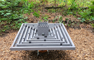 Das Das Kugelbahn-Labyrinth ist eines von  mehr als 13 Stationen auf dem Rundweg. | © Stadt Waibstadt