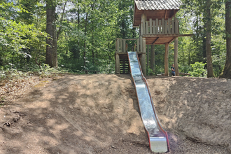 Waldspielplatz an der Lutz-Sigel-Hütte | Untergruppenbach - Nähe Burg Stettenfels | HeilbronnerLand | © Touristikgemeinschaft HeilbronnerLand