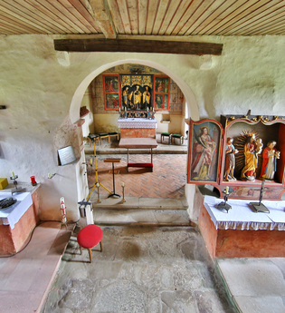 Sankt Gangolf_Kapelle Neudenau | am Kocher-Jagst-Radweg |HeilbronnerLand | © Arbeitsgemeinschaft Kocher-Jagst-Radweg