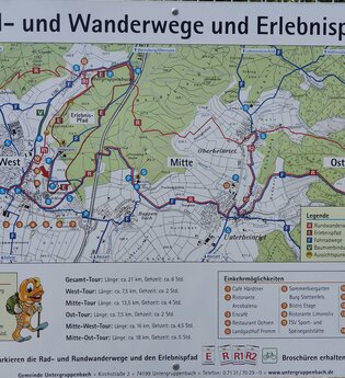 Wanderwege & Erlebnispfad Untergruppenbach | Bereich Burg Stettenfels & Lutz-Sigel-Hütte | HeilbronnerLand | © Touristikgemeinschaft HeilbronnerLand