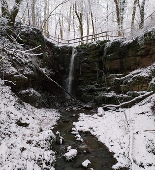 Wasserfall "Hoher Felsen" | © Unbekannt