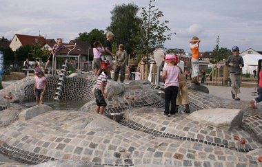 Wasserspielplatz im Bürgerpark Abstatt | © Gemeinde Abstatt