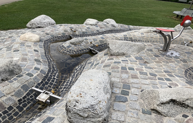 Wasserspielplatz im Bürgerpark Abstatt | © Gemeinde Abstatt