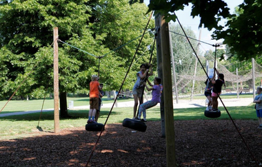 Wasserspielplatz im Wertwiesenpark