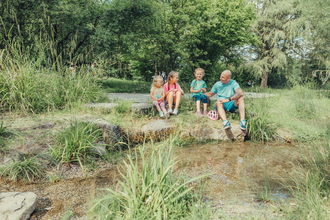 Family-Time im Ziegeleipark in Heilbronn | © Touristikgemeinschaft HeilbronnerLand e.V.