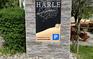 Werbeschild Weingut Härle | Abstatt| HeilbronnerLand | © Weingut Härle