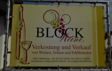 Weingut Manfred Block und Restaurant Kraichgaustube | © Beate Otto