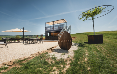 Weinlounge auf dem Weingut Martin Schropp | Erlenbach | HeilbronnerLand | © Weingut Martin Schropp