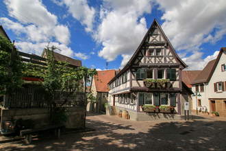 Weinstube Sonne | historische Altstadt Lauffen am Neckar | HeilbronnerLand | © Stadtverwaltung Lauffen am Neckar