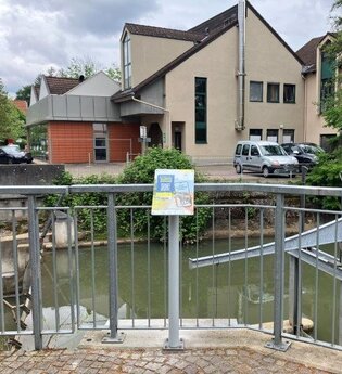 Weitersehen-Station „Die Tapetenindustrie in Bammental“ | © Landratsamt Rhein-Neckar-Kreis