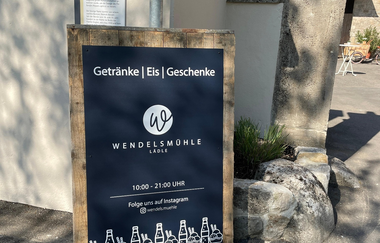 Wendelsmühle Lädle direkt am Radweg | © Liebliches Taubertal