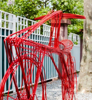 Werner Bitzigeio: Drahtlinie | © Stadt Schwetzingen